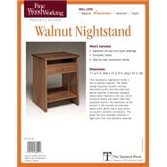 Fine Woodworking Walnut Nightstand by Cullen, Michael, 9781631864551