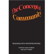 The Concept of Community by Scott Greer, 9781351484558