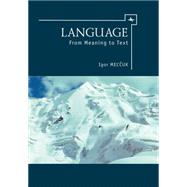 Language by Mel'cuk, Igor; Beck, David, 9781618114563