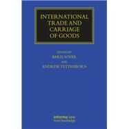 International Trade and Carriage of Goods by Soyer; Baris Professor, 9781138184565