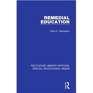 Remedial Education by Sampson, Olive C., 9781138594593
