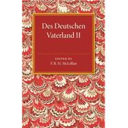 Des Deutschen Vaterland by Kamitsch, Georg; McLellan, F. R. H., 9781107494596