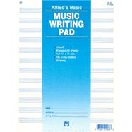 12 Staff Music Writing Pad by Alfred Publishing, 9780739014615