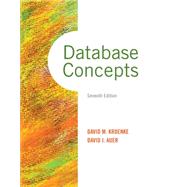 Database Concepts by Kroenke, David M.; Auer, David J., 9780133544626