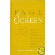Page to Screen: Taking Literacy into the Electronic Era by Snyder,Ilana;Snyder,Ilana, 9780415174640
