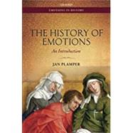 The History of Emotions An Introduction by Plamper, Jan, 9780198744641