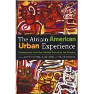 The African American Urban Experience Perspectives from the Colonial Period to the Present by Trotter, Joe; Lewis, Earl; Hunter, Tera, 9780312294649