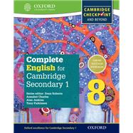 Complete English for Cambridge Lower Secondary Student Book 8 For Cambridge Checkpoint and beyond by Roberts, Dean; Parkinson, Tony; Jenkins, Alan, 9780198364665