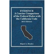 Evidence, a Concise Comparison of the Federal Rules With the California Code by Mendez, Miguel, 9781634594684