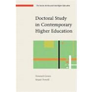 Doctoral Study in Contemporary Higher Education by Green, Howard; Powell, Stuart, 9780335214730