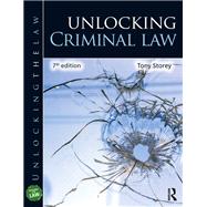 Unlocking Criminal Law by Storey, Tony, 9780367244736