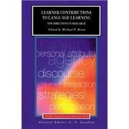 Learner Contributions to Language Learning: New Directions in Research by Breen,Michael, 9780582404755