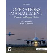 Operations Management: Processes and Supply Chains [Rental Edition] by Krajewski, Lee J., 9780138104764