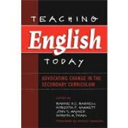 Teaching English Today by Barrell, Barrie R. C.; Hammett, Roberta F.; Mayher, John S.; Pradl, Gordon M.; Hannon, Patrick, 9780807744772