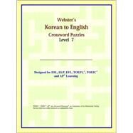 Webster's Korean to English Crossword Puzzles by ICON Reference, 9780497254773