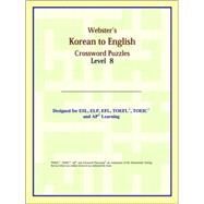 Webster's Korean to English Crossword Puzzles by ICON Reference, 9780497254780