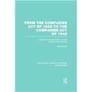 From the Companies Act of 1929 to the Companies Act of 1948 (RLE: Accounting): A Study of Change in the Law and Practice of Accounting by Bircher,Paul, 9781138974791