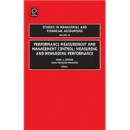Performance Measurement and Management Control by Epstein, Marc J., 9780762314799