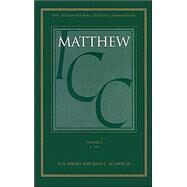 Matthew Volume 1: 1-7 by Allison, Jr., Dale C., 9780567094810