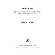 Subartu by Ungnad, Arthur, 9783111154817