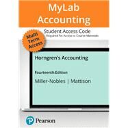 MyLab Accounting with Pearson eText -- Access Code -- for Horngren's Accounting by Joseph J. Mistovich; Tracie Miller-Nobles; Brenda Mattison; Keith J Karren; Brent Q. Hafen Ph.D., 9780137884841