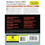 Windows Server 2003 : The Complete Reference by Ivens, Kathy, 9780072194845