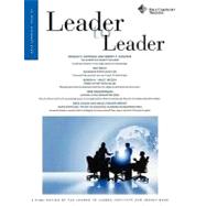 Leader to Leader, Special Carnegie Issue 1, Summer 2010 by Leader to Leader Institute (Formerly The Drucker Foundation); Alan R. Shrader, 9780470914847