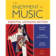 The Enjoyment of Music Essential Listening Edition by Dell'Antonio, Andrew; Forney, Kristine; Machlis, Joseph, 9780393604849