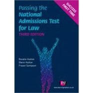 Passing the National Admissions Test for Law by Rosalie Hutton, 9780857254856