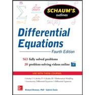Schaum's Outline of Differential Equations, 4th Edition by Bronson, Richard; Costa, Gabriel B., 9780071824859