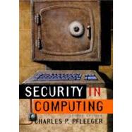Security in Computing by Pfleeger, Charles P., 9780133374865