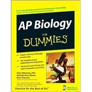 AP Biology For Dummies by Mikulecky, Peter; Gilman, Michelle Rose; Peterson, Brian, 9780470224878