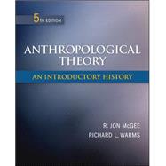 Anthropological Theory: An Introductory History by McGee, R. Jon; Warms, Richard, 9780078034886