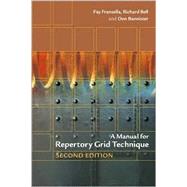 A Manual for Repertory Grid Technique by Fransella, Fay; Bell, Richard; Bannister, Don, 9780470854891