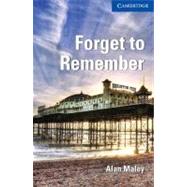 Forget to Remember Level 5 Upper-intermediate by Alan Maley, 9780521184915