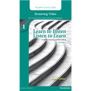 Learn to Listen, Listen to Learn 1 Streaming Video Access Code Card by LeBauer, Roni S., 9780133904918