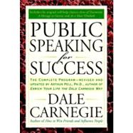 Public Speaking for Success by Carnegie, Dale, 9781585424924