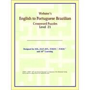 Webster's English to Portuguese Brazilian Crossword Puzzles by ICON Reference, 9780497254940
