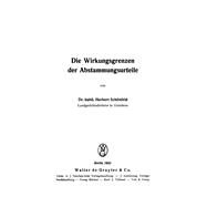 Die Wirkungsgrenzen Der Abstammungsurteile by Schnfeld, Herbert, 9783111114941
