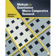 Methods for Quantitative Macro-comparative Research by Babones, Salvatore J., 9781412974950