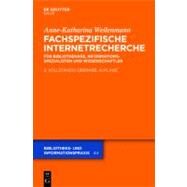 Fachspezifische Internetrecherche by Weilenmann, Anne-Katharina, 9783110234954
