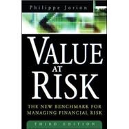 Value at Risk, 3rd Ed. The New Benchmark for Managing Financial Risk by Jorion, Philippe, 9780071464956