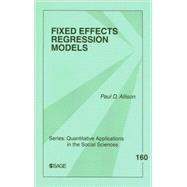 Fixed Effects Regression Models by Paul D. Allison, 9780761924975
