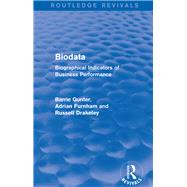 Biodata (Routledge Revivals): Biographical Indicators of Business Performance by Gunter; Barrie, 9781138644977