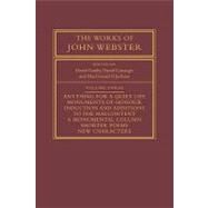 The Works of John Webster: An Old-Spelling Critical Edition by Edited by David Gunby , David Carnegie , MacDonald P. Jackson, 9780521084987