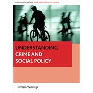 Understanding Crime and Social Policy by Wincup, Emma, 9781847424990