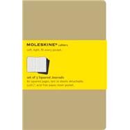 Moleskine Cahier Journal (Set of 3), Large, Squared, Kraft Brown, Soft Cover (5 x 8.25) set of 3 Square Journals by Unknown, 9788883704994