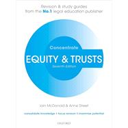 Equity & Trusts Concentrate Law Revision and Study Guide by McDonald, Iain; Street, Anne, 9780198855002