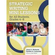Strategic Writing Mini-lessons for All Students, Grades 4-8 by Janet C. Richards, 9781452235011