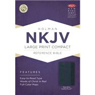 NKJV Large Print Compact Reference Bible, Slate Blue LeatherTouch by Unknown, 9781433605017